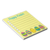 Happy Paast Pastel Egg Hunt Eggs Checklist Notitieblok (Schuin)