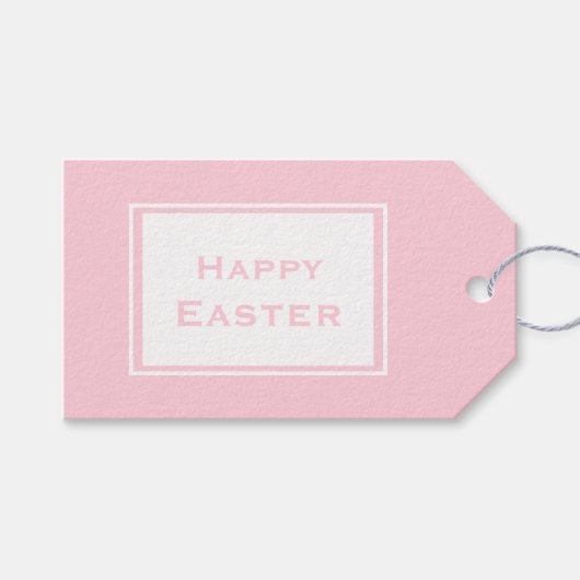 Happy Paast Pastel Roze Modern Cadeaulabel (Voorkant (Horizontaal))