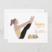 Happy Paast Pilates Briefkaart (Voorkant / Achterkant)