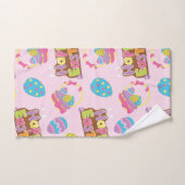Happy Paast Print Pattern, Paasvakantie Handdoek (Handdoek)