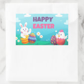 Happy Paast Rectangle-stickers Rechthoekige Sticker (Tas)