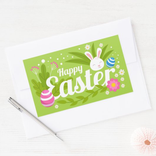 Happy Paast Retangular Sticker (Envelop)