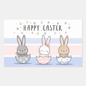 Happy Paast Retangular Sticker (Voorkant)