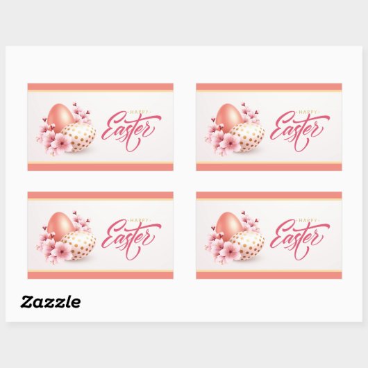 Happy Paast Retangular Sticker (Vel)