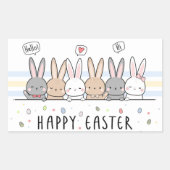 Happy Paast Retangular Sticker (Voorkant)