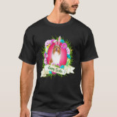 Happy Paast Rough Collie Wearing Bunny Ear Eggs C T-shirt (Voorkant)