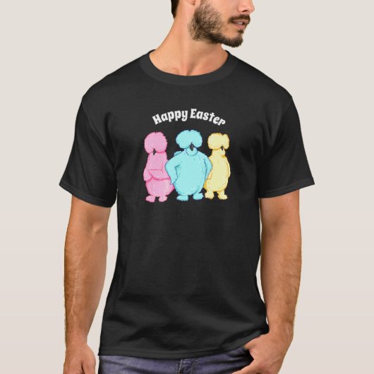 Happy Paast Sassy Silkie Kickens Three Pastel Co T-shirt (Voorkant)