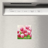 Happy Paast Spring Tuliers Paasmakersnetten Magneet (Insitu (Vaatwasser))