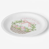 Happy Paaster Basket Papieren Bordje (Gekanteld)