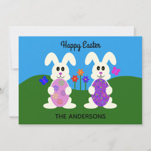 Happy Paaster Bunny #5 Holiday Kaart Notitiekaartje