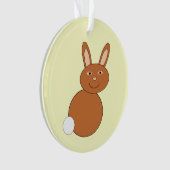 Happy Paaster Bunny AcrylOrnament Ornament (voorkant)