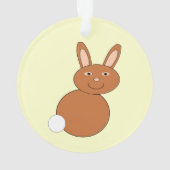 Happy Paaster Bunny AcrylOrnament Ornament (achterkant)