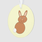 Happy Paaster Bunny AcrylOrnament Ornament (voorkant)