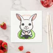 Happy Paaster Bunny bij Pasen Servet (Insitu)