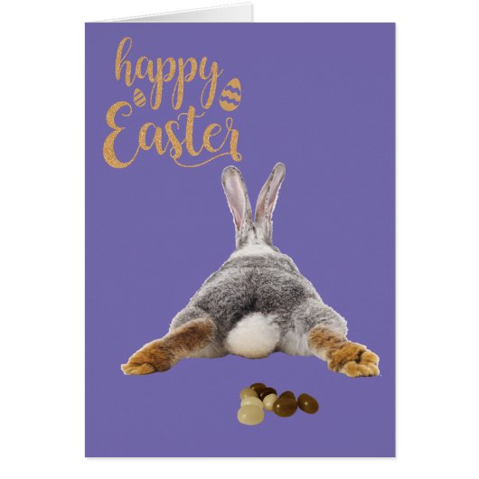 Happy paaster Bunny Butt Tail Brown Jelly Beans (Voorkant)