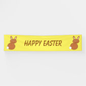 Happy Paaster Bunny Custom Banner (Horizontaal)