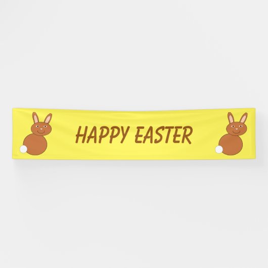Happy Paaster Bunny Custom Banner (Horizontaal)