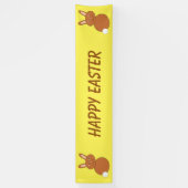 Happy Paaster Bunny Custom Banner (Verticaal)