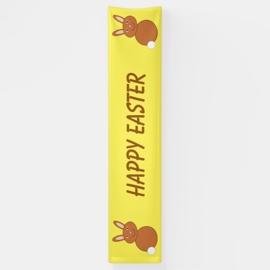 Happy Paaster Bunny Custom Banner (Verticaal)