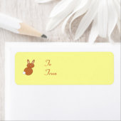 Happy Paaster Bunny Custom Cadeau Labels (Insitu)