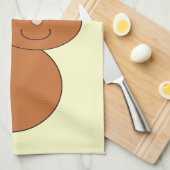Happy Paaster Bunny Custom Kitchen Towel Theedoek (Quarter Fold)