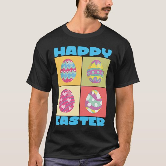 Happy Paaster Bunny Ears Eggs Rabbit Celebrate Egg T-shirt (Voorkant)