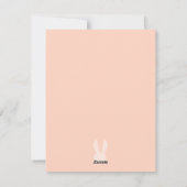 Happy Paaster Bunny Ears Photo Holiday Card Feestdagenkaart (Achterkant)