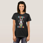 Happy Paaster Bunny Easter Eggs 1 T-shirt (Voorkant volledig)