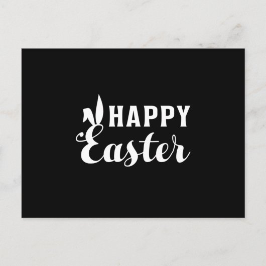 Happy Paaster Bunny Easter Spring Funny Gift Briefkaart (Voorkant)
