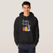 Happy Paaster Bunny Egg Basket 1 Hoodie (Voorkant volledig)