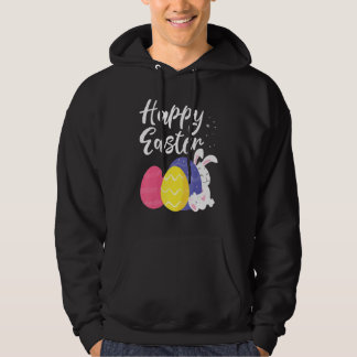 Happy Paaster Bunny Egg Basket 1 Hoodie