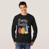 Happy Paaster Bunny Egg Basket 1 T-shirt (Voorkant volledig)