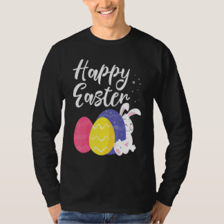 Happy Paaster Bunny Egg Basket 1 T-shirt