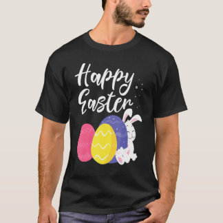 Happy Paaster Bunny Egg Basket 1 T-shirt