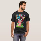 Happy Paaster Bunny Egg Funny Axolotl Paaszondag T-shirt (Voorkant volledig)