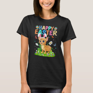 Happy Paaster Bunny Egg Funny Bobcat Paaszondag T-shirt