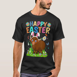 Happy Paaster Bunny Egg Funny Buffalo Paaszondag T-shirt