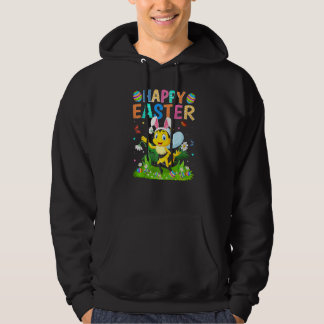 Happy Paaster Bunny Egg Funny Bumble Bee Pae Sun Hoodie