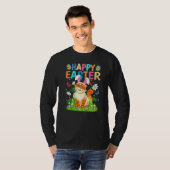 Happy Paaster Bunny Egg Funny Cat Paaszondag T-shirt (Voorkant volledig)