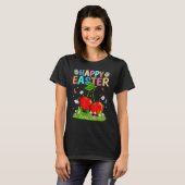 Happy Paaster Bunny Egg Funny Cherry Paaszondag T-shirt (Voorkant volledig)