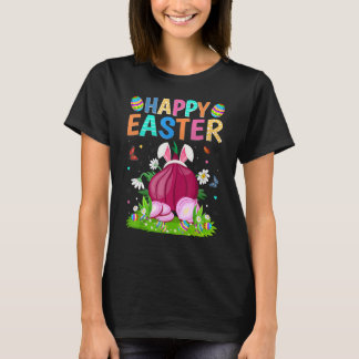 Happy Paaster Bunny Egg Funny Onions Paaszondag T-shirt
