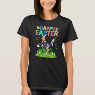 Happy Paaster Bunny Egg Funny Ostrich Bird Easter  T-shirt