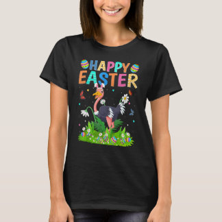 Happy Paaster Bunny Egg Funny Ostrich Bird Easter T-shirt