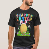 Happy Paaster Bunny Egg Funny Potato Paaszondag T-shirt (Voorkant)