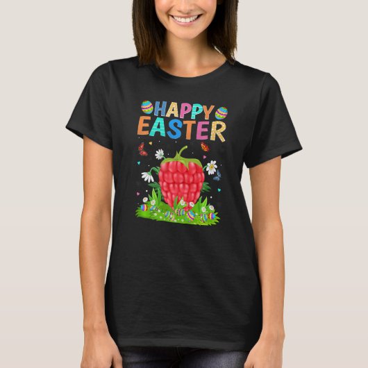 Happy Paaster Bunny Egg Funny Raspberry Easter Sun T-shirt (Voorkant)