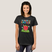 Happy Paaster Bunny Egg Funny Raspberry Easter Sun T-shirt (Voorkant volledig)