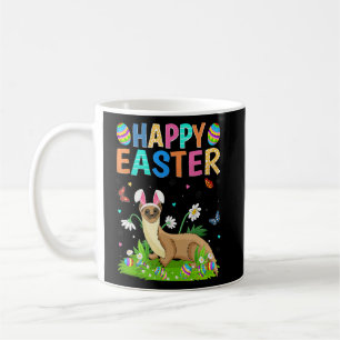 Happy Paaster Bunny Egg Funny Weasel Paaszondag Koffiemok