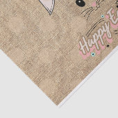 Happy Paaster Bunny Face Neutral Polka Dots Tissuepapier (Detail)