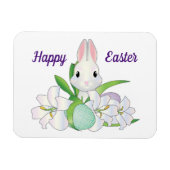 Happy Paaster Bunny Flexible Magnet Magneet (Horizontaal)