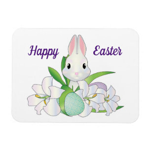 Happy Paaster Bunny Flexible Magnet Magneet